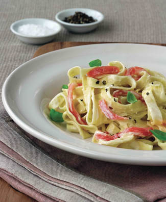 Smoked Salmon Tagliatelle with Parmesan Cream